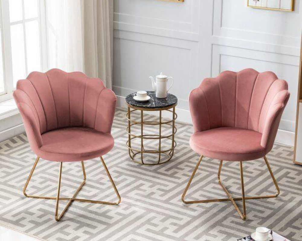 Pink Oyster Lounge Chairs