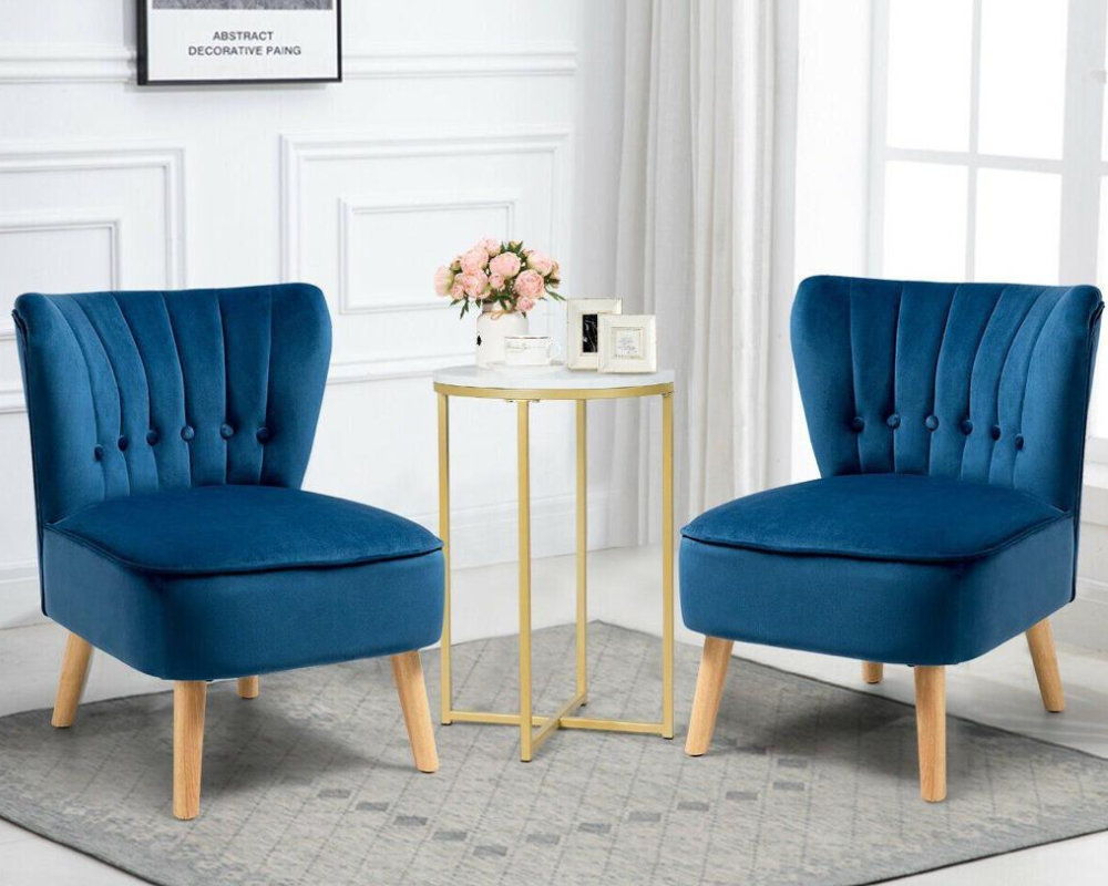 Python Blue Lounge Chairs