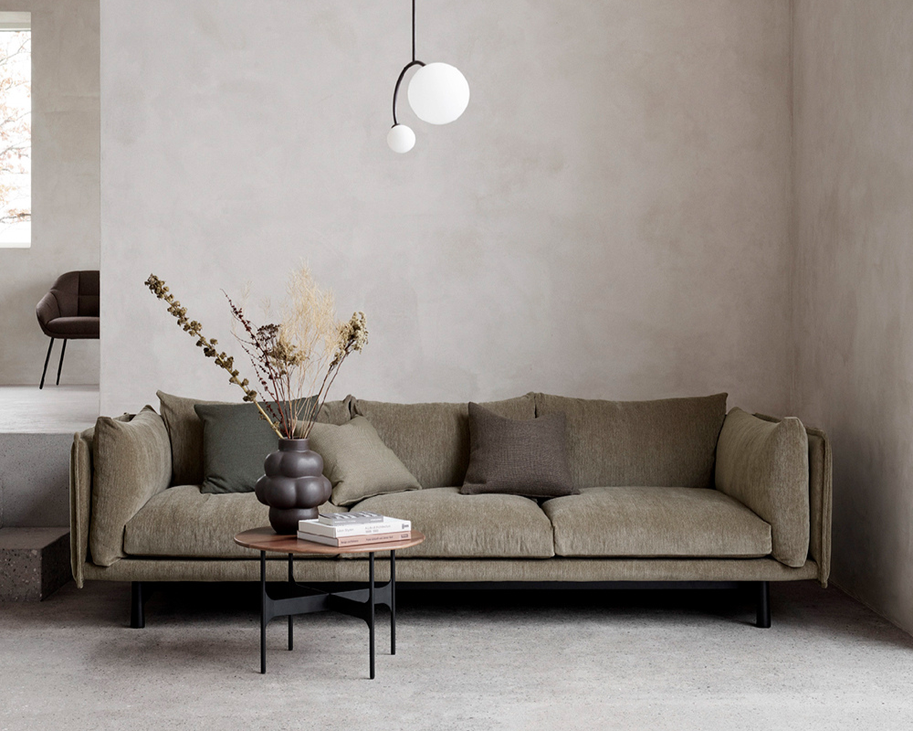 Retro Reverie Sandstone Sofa